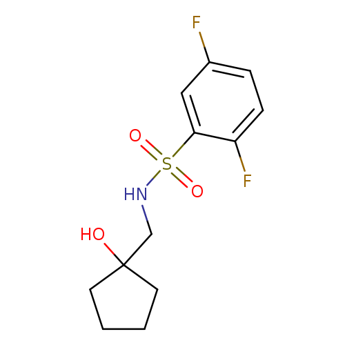 2,5-difluoro-N-[(1-hydroxycyclopentyl)methyl]benzene-1-sulfonamide