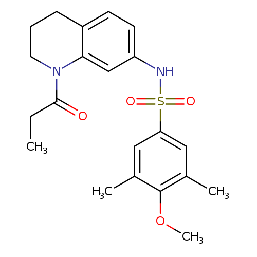 4-methoxy-3,5-dimethyl-N-(1-propanoyl-1,2,3,4-tetrahydroquinolin-7-yl)benzene-1-sulfonamide