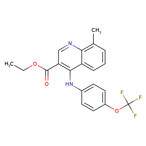 ethyl 8-methyl-4-{[4-(trifluoromethoxy)phenyl]amino}quinoline-3-carboxylate