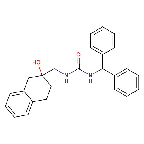 1-(diphenylmethyl)-3-[(2-hydroxy-1,2,3,4-tetrahydronaphthalen-2-yl)methyl]urea