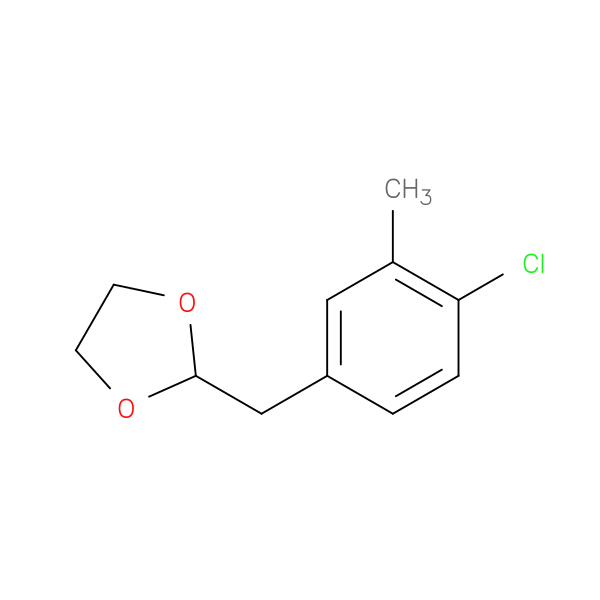 4-Chloro-3-methyl (1,3-dioxolan-2-ylmethyl)benzene