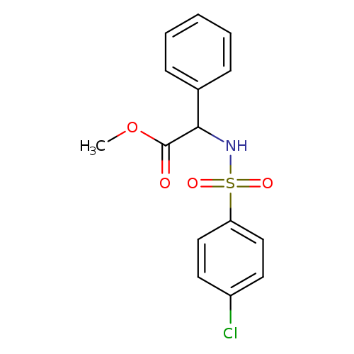 Methyl 2-(4-chlorophenylsulfonamido)-2-phenylacetate