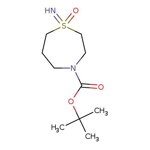 tert-butyl 1-imino-1,4-thiazepane-4-carboxylate 1-oxide