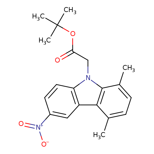 tert-butyl 2-(1,4-dimethyl-6-nitro-9H-carbazol-9-yl)acetate