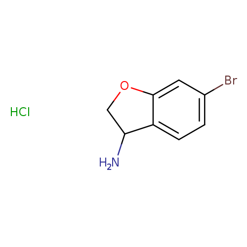 3-Benzofuranamine, 6-bromo-2,3-dihydro-, hydrochloride (1:1)