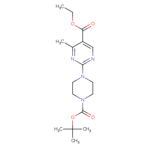 Ethyl 2-(4-(tert-butoxycarbonyl)piperazin-1-yl)-4-methylpyrimidine-5-carboxylate