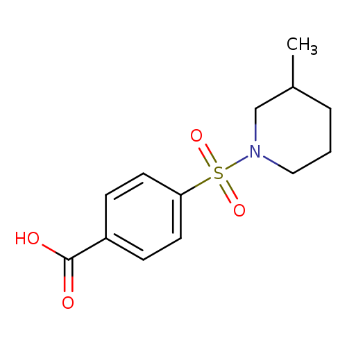 4-[(3-methylpiperidin-1-yl)sulfonyl]benzoic acid