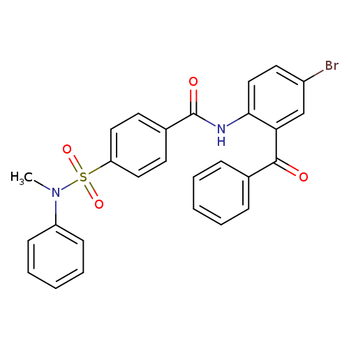N-(2-benzoyl-4-bromophenyl)-4-[methyl(phenyl)sulfamoyl]benzamide
