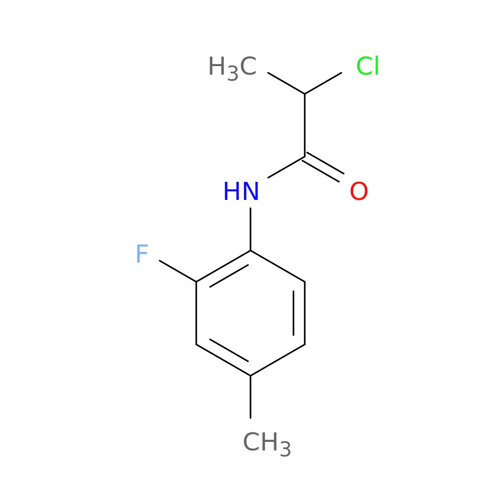 2-chloro-N-(2-fluoro-4-methylphenyl)propanamide