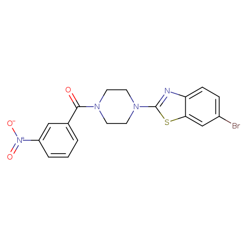 6-bromo-2-[4-(3-nitrobenzoyl)piperazin-1-yl]-1,3-benzothiazole