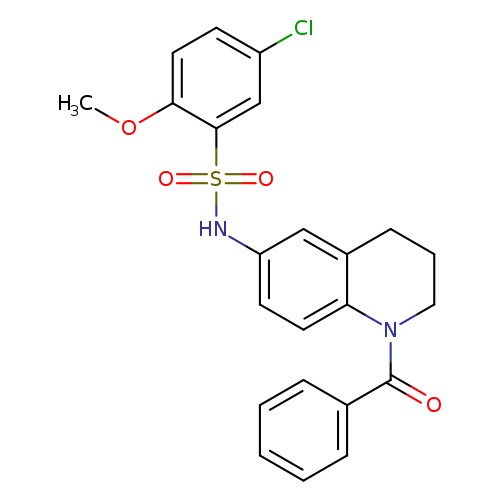 N-(1-benzoyl-1,2,3,4-tetrahydroquinolin-6-yl)-5-chloro-2-methoxybenzene-1-sulfonamide