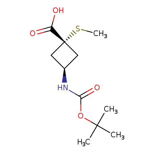 rac-(1r,3r)-3-{[(tert-butoxy)carbonyl]amino}-1-(methylsulfanyl)cyclobutane-1-carboxylic acid, trans