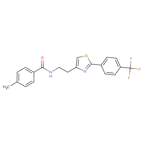 4-methyl-N-(2-{2-[4-(trifluoromethyl)phenyl]-1,3-thiazol-4-yl}ethyl)benzamide