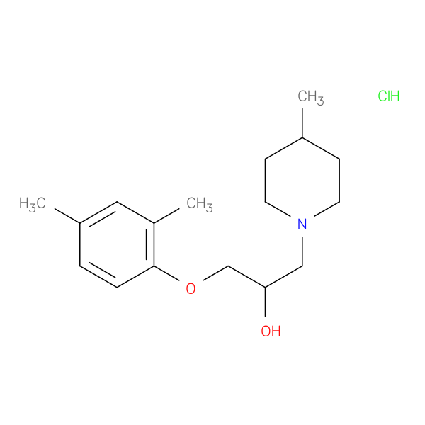 1-(2,4-DIMETHYLPHENOXY)-3-(4-METHYLPIPERIDIN-1-YL)PROPAN-2-OL HYDROCHLORI+