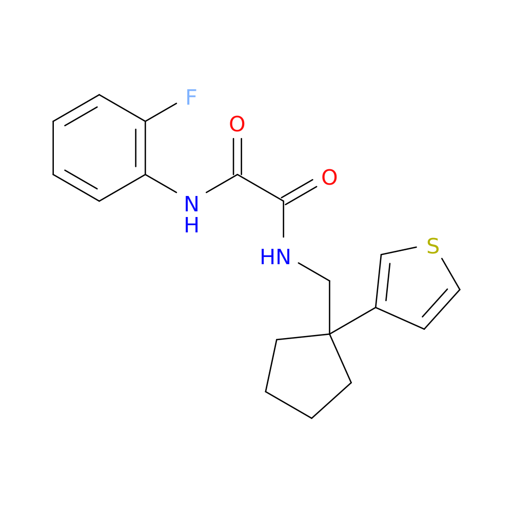 N'-(2-fluorophenyl)-N-{[1-(thiophen-3-yl)cyclopentyl]methyl}ethanediamide
