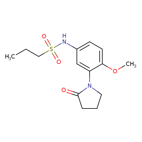 N-[4-methoxy-3-(2-oxopyrrolidin-1-yl)phenyl]propane-1-sulfonamide
