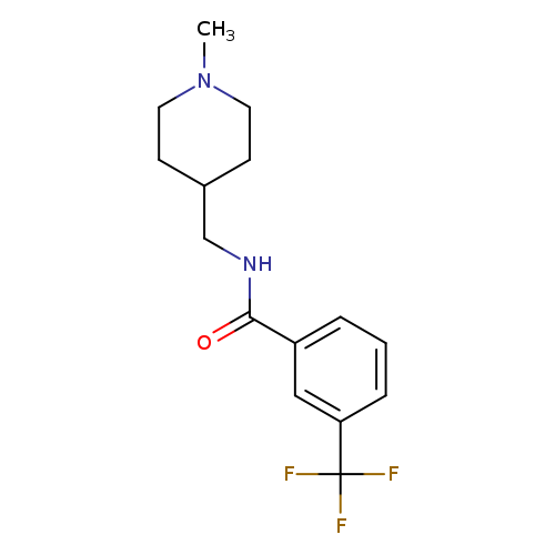 N-[(1-methylpiperidin-4-yl)methyl]-3-(trifluoromethyl)benzamide