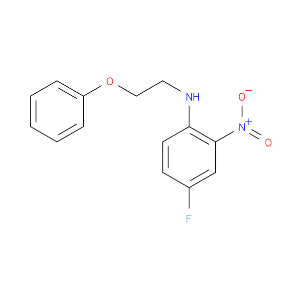 4-fluoro-2-nitro-N-(2-phenoxyethyl)aniline