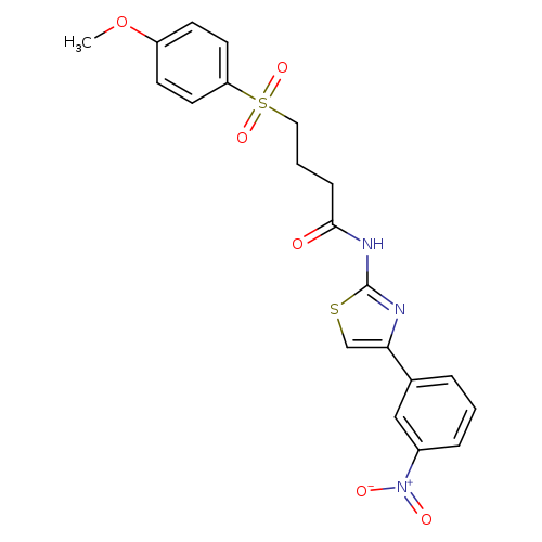 4-(4-methoxybenzenesulfonyl)-N-[4-(3-nitrophenyl)-1,3-thiazol-2-yl]butanamide