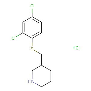 3-(((2,4-Dichlorophenyl)thio)methyl)piperidine hydrochloride