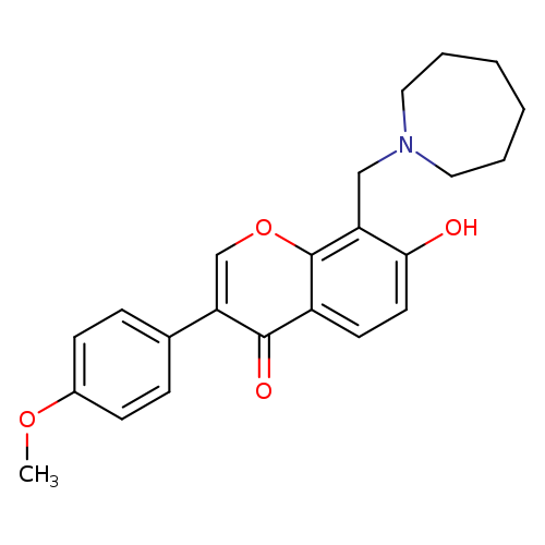 8-[(azepan-1-yl)methyl]-7-hydroxy-3-(4-methoxyphenyl)-4H-chromen-4-one