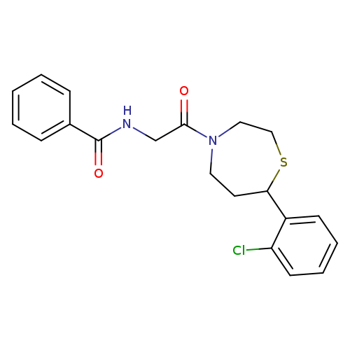 N-{2-[7-(2-chlorophenyl)-1,4-thiazepan-4-yl]-2-oxoethyl}benzamide