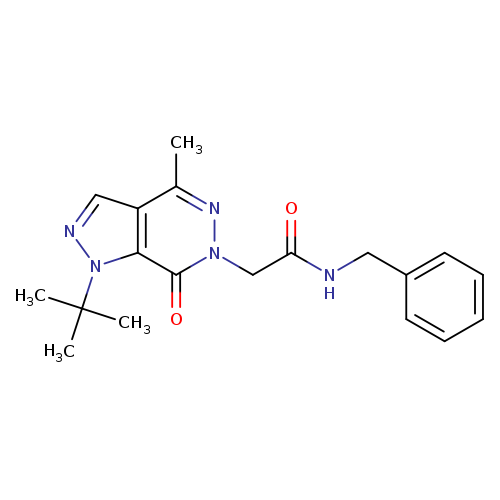 N-benzyl-2-{1-tert-butyl-4-methyl-7-oxo-1H,6H,7H-pyrazolo[3,4-d]pyridazin-6-yl}acetamide