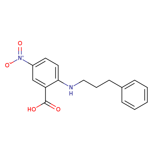 5-Nitro-2-(3-phenylpropylamino)benzoic acid