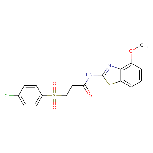 3-(4-chlorobenzenesulfonyl)-N-(4-methoxy-1,3-benzothiazol-2-yl)propanamide