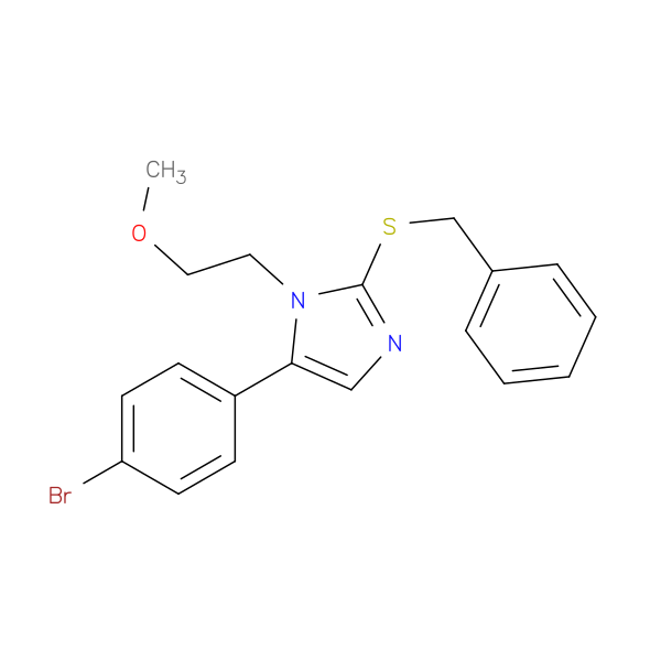 2-(benzylsulfanyl)-5-(4-bromophenyl)-1-(2-methoxyethyl)-1H-imidazole