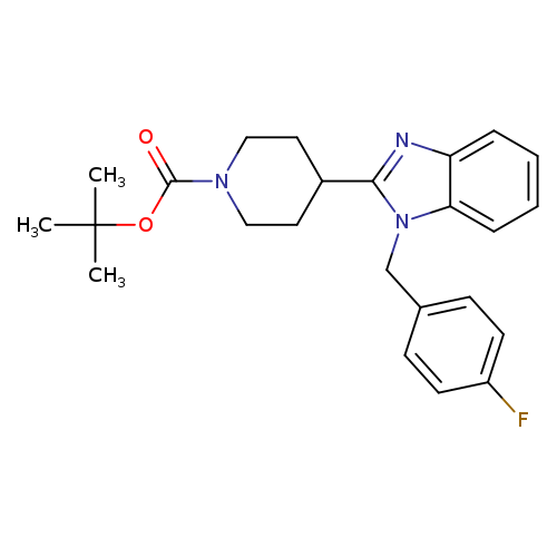 tert-Butyl 4-(1-(4-fluorobenzyl)-1H-benzo[d]imidazol-2-yl)piperidine-1-carboxylate