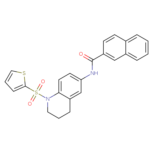 N-[1-(thiophene-2-sulfonyl)-1,2,3,4-tetrahydroquinolin-6-yl]naphthalene-2-carboxamide