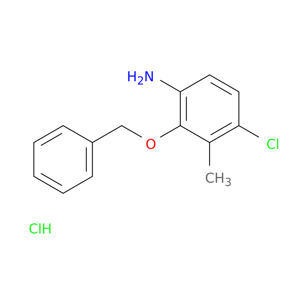 2-(benzyloxy)-4-chloro-3-methylaniline hydrochloride