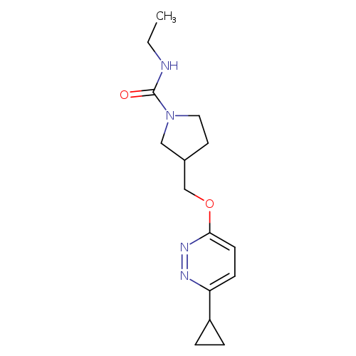 3-{[(6-cyclopropylpyridazin-3-yl)oxy]methyl}-N-ethylpyrrolidine-1-carboxamide