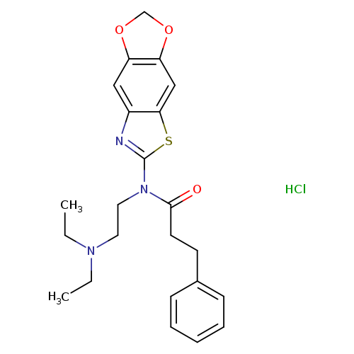 N-[2-(diethylamino)ethyl]-N-{4,6-dioxa-10-thia-12-azatricyclo[7.3.0.0^{3,7}]dodeca-1(9),2,7,11-tetraen-11-yl}-3-phenylpropanamide hydrochloride