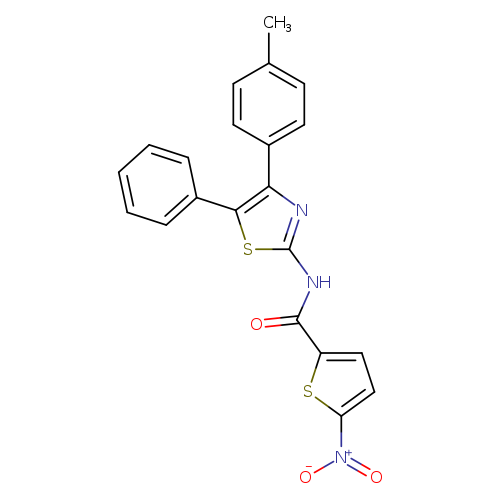 N-[4-(4-methylphenyl)-5-phenyl-1,3-thiazol-2-yl]-5-nitrothiophene-2-carboxamide