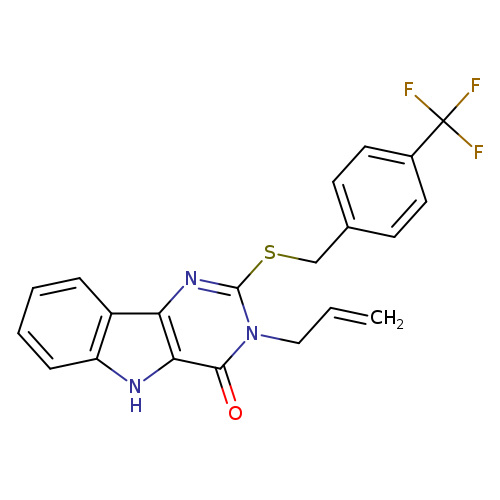 3-(prop-2-en-1-yl)-2-({[4-(trifluoromethyl)phenyl]methyl}sulfanyl)-3H,4H,5H-pyrimido[5,4-b]indol-4-one