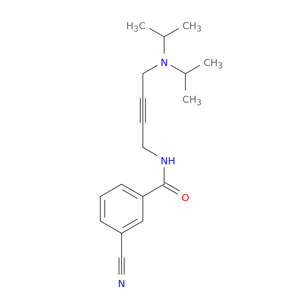 N-{4-[bis(propan-2-yl)amino]but-2-yn-1-yl}-3-cyanobenzamide