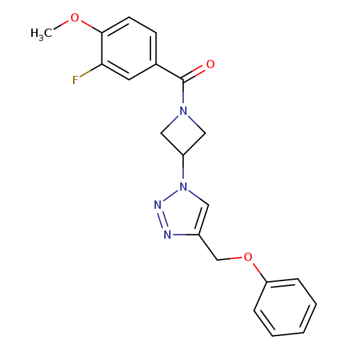 1-[1-(3-fluoro-4-methoxybenzoyl)azetidin-3-yl]-4-(phenoxymethyl)-1H-1,2,3-triazole