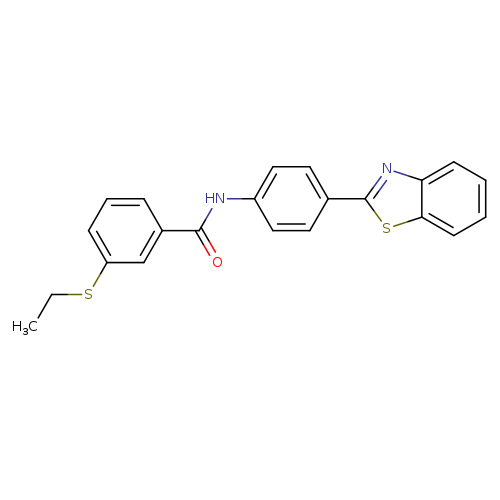 N-[4-(1,3-benzothiazol-2-yl)phenyl]-3-(ethylsulfanyl)benzamide