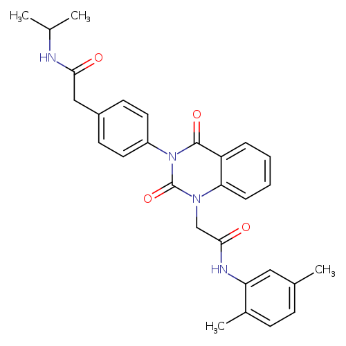 2-[4-(1-{[(2,5-dimethylphenyl)carbamoyl]methyl}-2,4-dioxo-1,2,3,4-tetrahydroquinazolin-3-yl)phenyl]-N-(propan-2-yl)acetamide