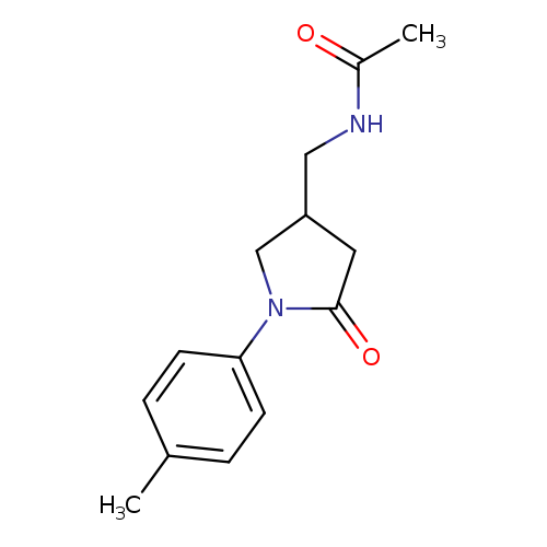 N-{[1-(4-methylphenyl)-5-oxopyrrolidin-3-yl]methyl}acetamide