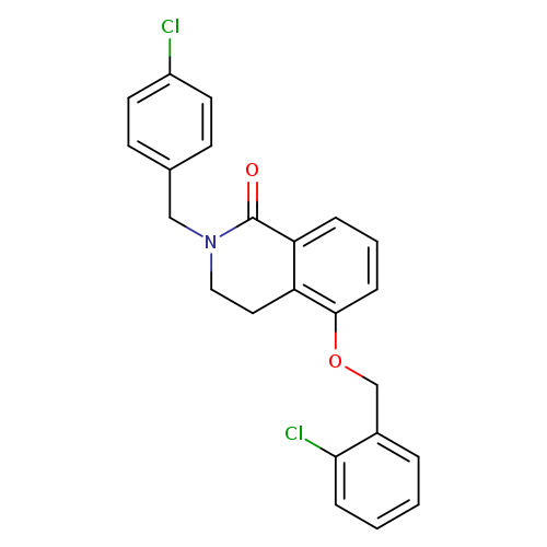 5-[(2-chlorophenyl)methoxy]-2-[(4-chlorophenyl)methyl]-1,2,3,4-tetrahydroisoquinolin-1-one