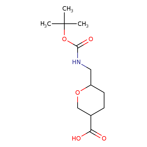 6-({[(tert-butoxy)carbonyl]amino}methyl)oxane-3-carboxylicacid,Mixtureofdiastereomers