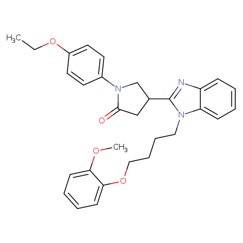 1-(4-ethoxyphenyl)-4-{1-[4-(2-methoxyphenoxy)butyl]-1H-1,3-benzodiazol-2-yl}pyrrolidin-2-one