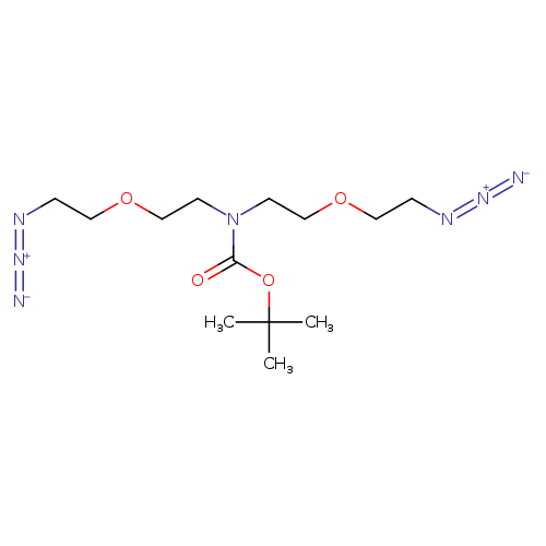 N-Boc-N-bis(PEG1-azide)