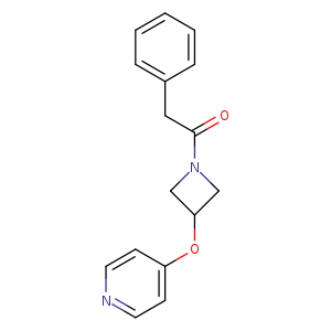 2-phenyl-1-[3-(pyridin-4-yloxy)azetidin-1-yl]ethan-1-one