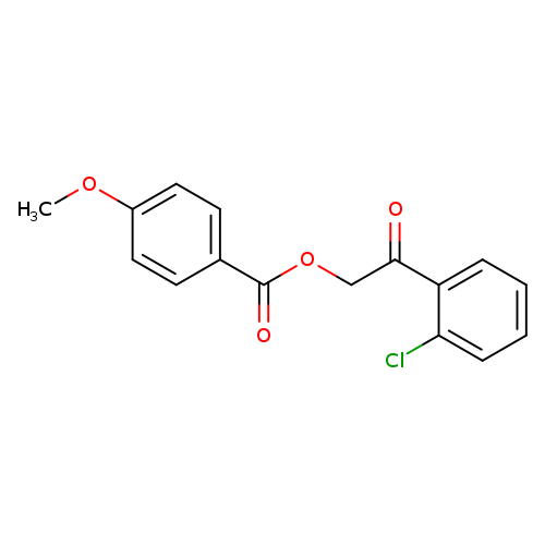 2-(2-chlorophenyl)-2-oxoethyl 4-methoxybenzoate