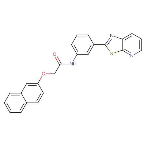 2-(naphthalen-2-yloxy)-N-(3-{[1,3]thiazolo[5,4-b]pyridin-2-yl}phenyl)acetamide