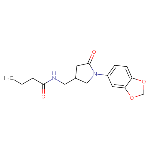 N-{[1-(2H-1,3-benzodioxol-5-yl)-5-oxopyrrolidin-3-yl]methyl}butanamide